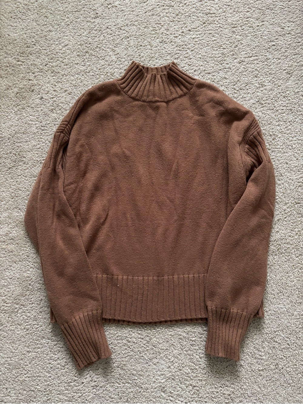 Cyrus Women’s Brown Turtleneck Sweater